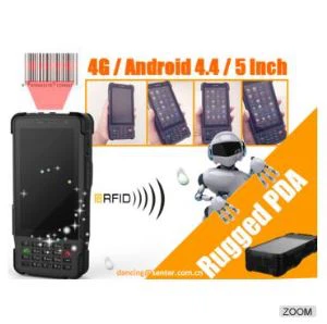 ST327W-RHG 5 นิ้ว Android PDA ขรุขระสมาร์ทโฟนกับเครื่องอ่านบาร์โค้ด Zebra